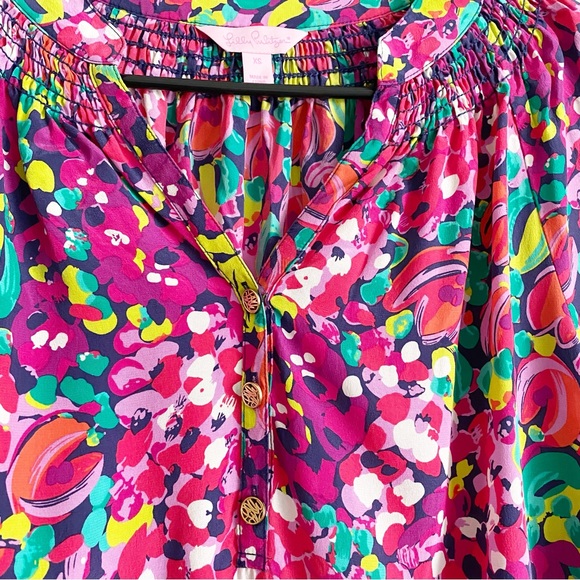 Lilly Pulitzer Elsa Silk Top Size XS - Picture 3 of 8